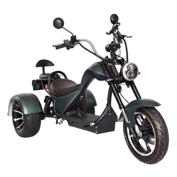 Электроскутер CityCoCo SkyBoard Trike Chopper хаки