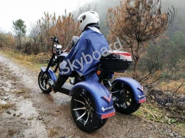 Электроскутер CityCoCo SkyBoard Trike Chopper красный