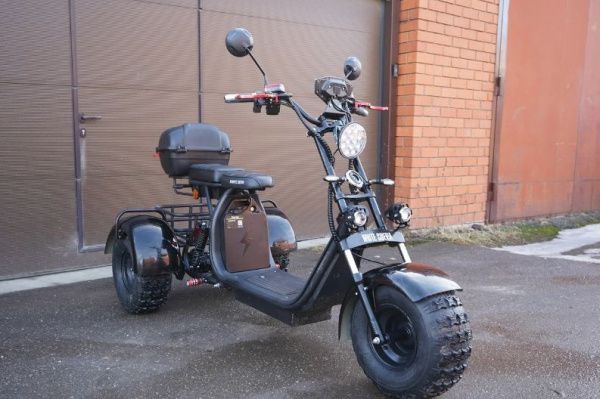 Электроскутер WHITE SIBERIA Pro Trike Трицикл 2000W